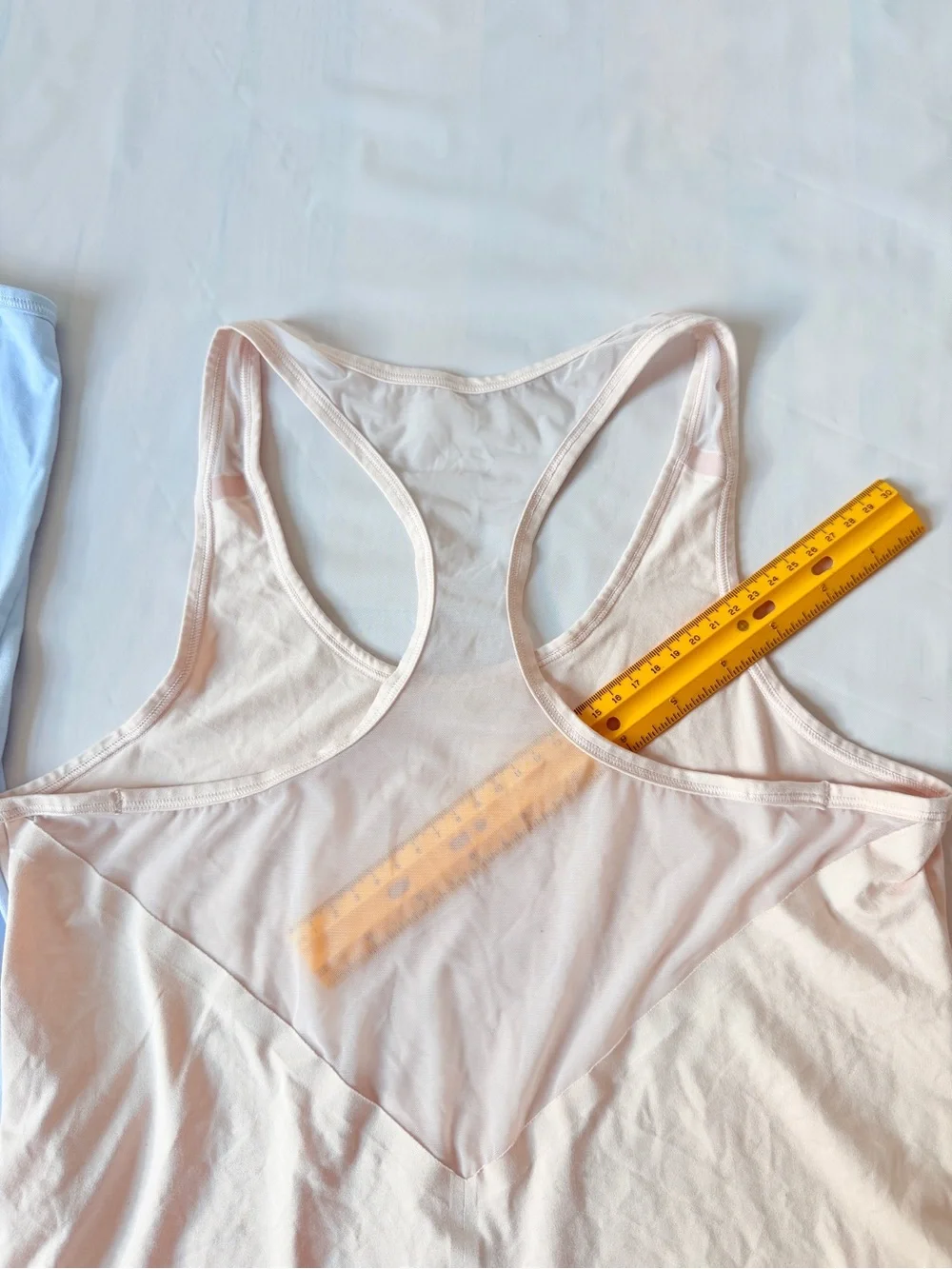 Athleta Racerback Tank Tops Mesh Back Light Blue Blush Pink Size XS Lot of 2